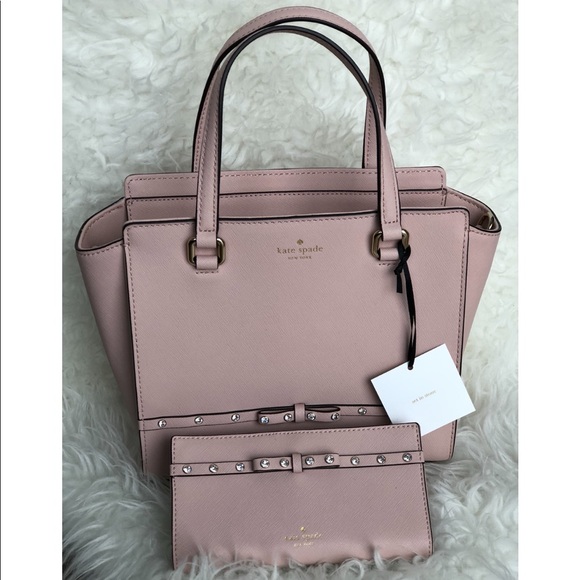 kate spade Handbags - Kate Spade Laurel Way Jeweled Small Hadlee Set